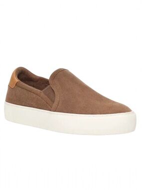 Ugg Cahlvan Slip On Sneakers Suede Tobacco Tan Womens size 6
